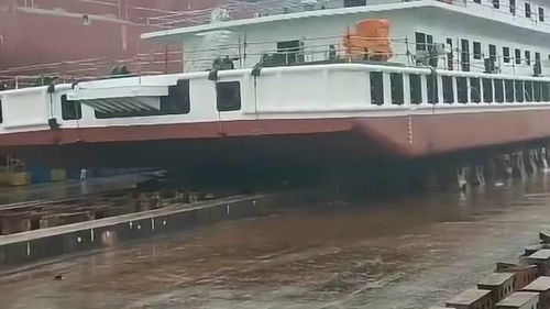 國產船舶順利下水，氣囊技術彰顯科技突破